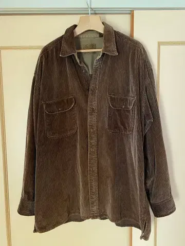 코듀로이 롱 셔츠 구제 의류