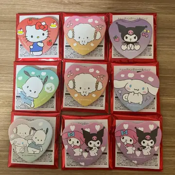 산리오 토레딩 하트 캔뱃지