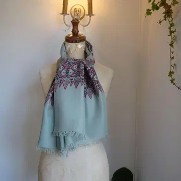 빈티지 실크 애스콧 타이 스카프 남성용 프랑스