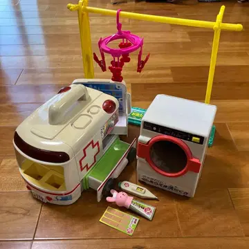 포포짱 구급차와 세탁기 놀이 세트