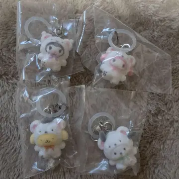 산리오 포근포근 스노우 메지루시 액세서리