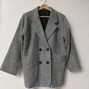 [ GRL ] 그레일 그레이 더블 버튼 테일러드 자켓 S 사이즈