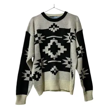 [ Vintage ] 80s 아메리카 원주민 니트 홍콩 제조