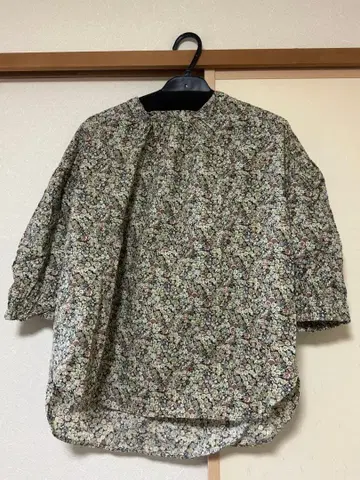 여성 상의 블라우스 LIBERTY 플라워 프린트 오부소매 셔츠