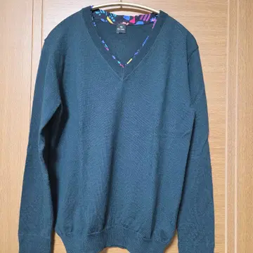 Paul Smith 다크 그린 V넥 니트