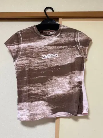 여성 상의 MAX&Co. 반팔 T셔츠 브라운 계열