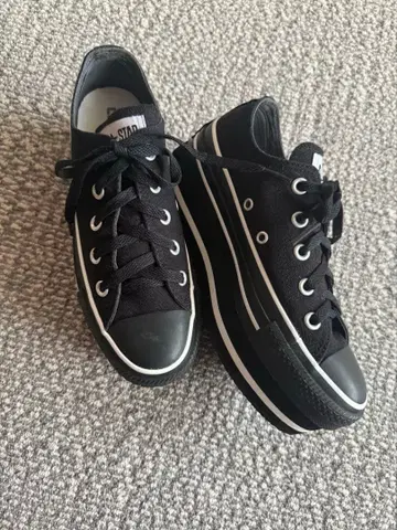 컨버스 스니커즈 통굽 블랙