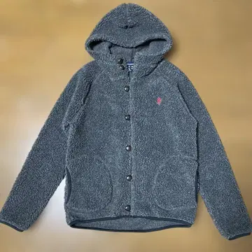 gymphlex 짐플렉스 보아 코트 싸개 버튼 보아 자켓 그레이