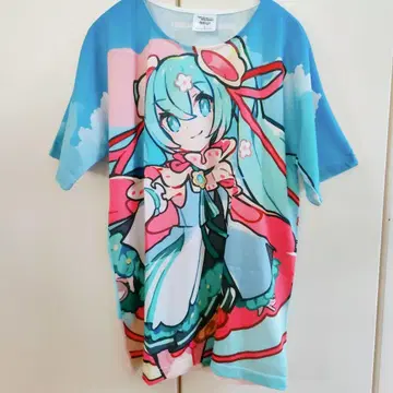 하츠네 미쿠 매지컬 미라이 2021 풀 그래픽 T셔츠 L사이즈
