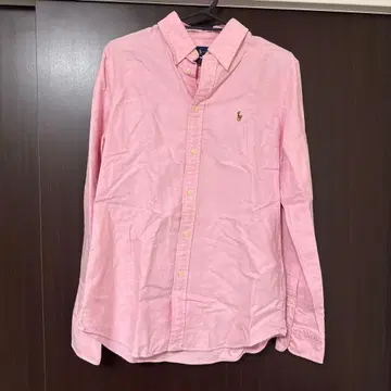 랄프 로렌 핑크 버튼다운 셔츠 M