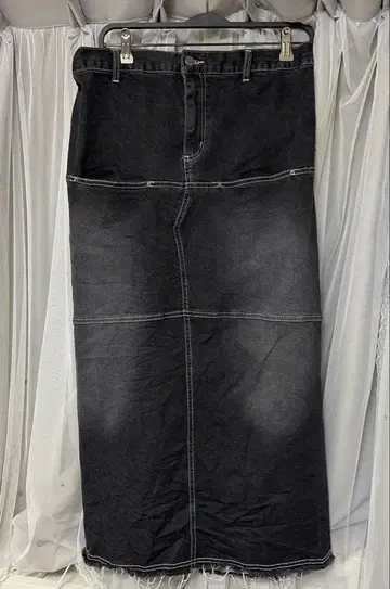 PUNYUS 디자인 데님 롱 스커트 사이즈 4