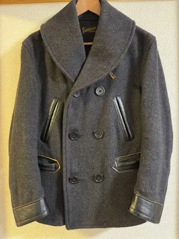 텐더 로인 TENDERLOIN 피코트 블랙 그레이 S 한정판 레어