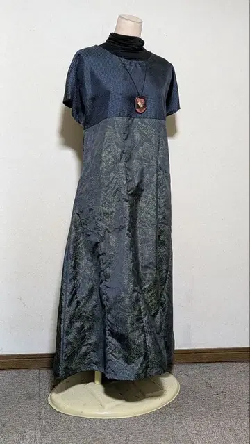 오시마  기모노 리메이크 롱 원피스 A 20