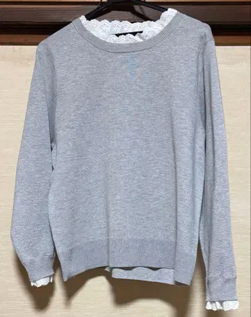 ITEMS URBANRESEARCH 밀라노 리브 프릴 도킹 니트