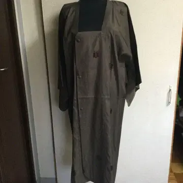 순수 실크 도효 코트 롱