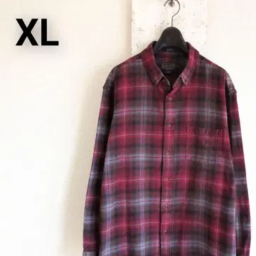 새상품급 PENDLETON 옴브레 체크 펜들턴 플란넬 셔츠 XL