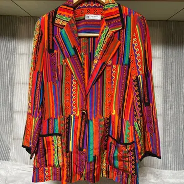 DOMINA 테일러드 자켓 오렌지 멀티 컬러