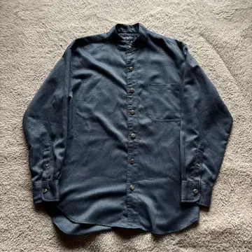 [ VINTAGE ] Wrangler 밴드 카라 웨스턴 셔츠 메탈 버튼