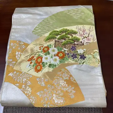 기모노 오비 자수 꽃