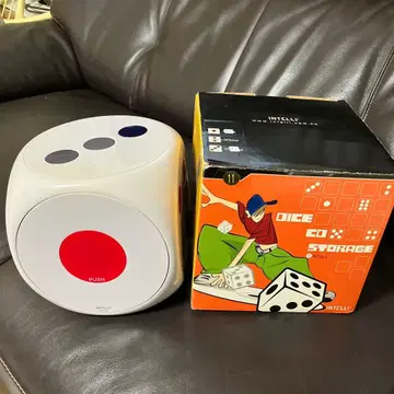 INTELLI 주사위형 수납 박스 30개 CD 푸시형 화이트