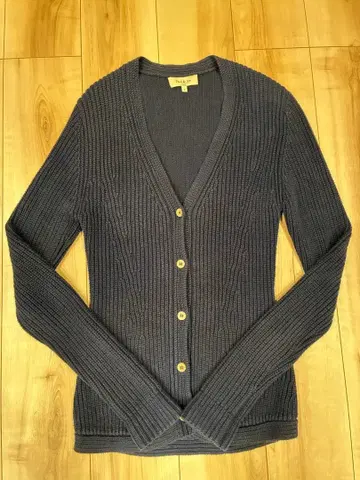 폴앤조 네이비 V넥 가디건