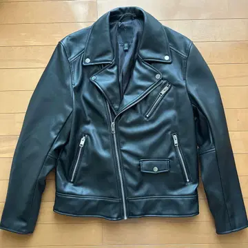 H&M 더블 라이더 가죽 자켓