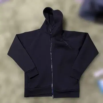 Champion 블랙 풀 집업 후드티 XL