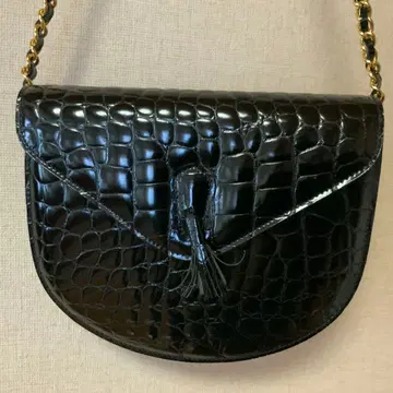 라세레리아 숄더백 파티백 악어 엠보싱 태슬 포함