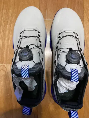 ecco 골프화 화이트/블루