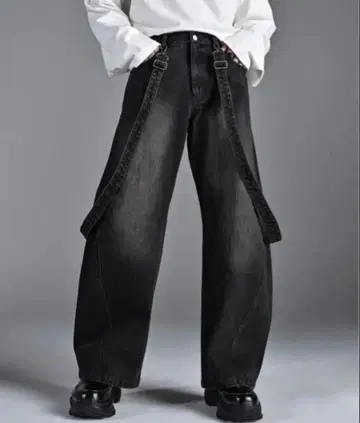 ADRER 빈티지 메이크 커브 레그 3D 서스펜더 S 사이즈