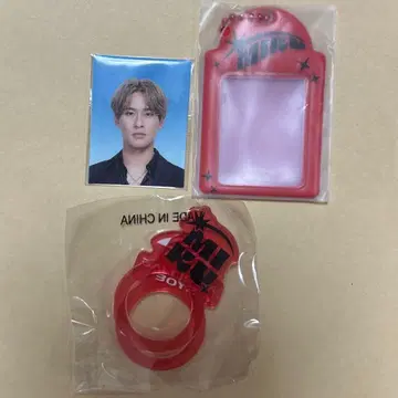 후카보리 미라이 증명사진 미니 카드 케이스 키링 반지