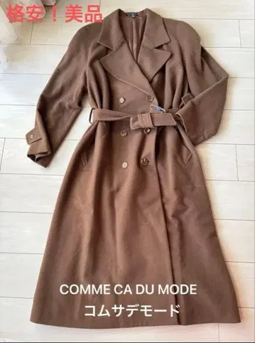 초특가 새상품급! 꼼사데모드 카멜 롱 코트 COMME CA DU MODE
