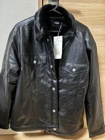 AZUL 블랙 가죽 자켓 L 사이즈