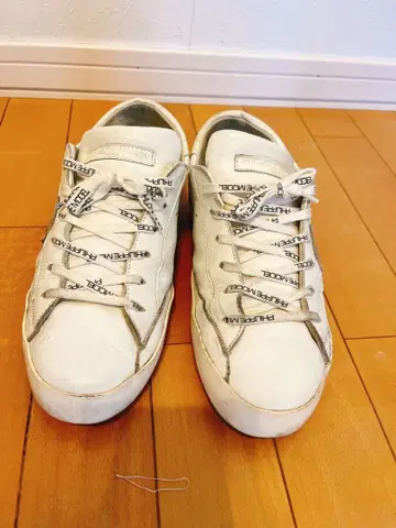 필립 모델 화이트 가죽 스니커즈