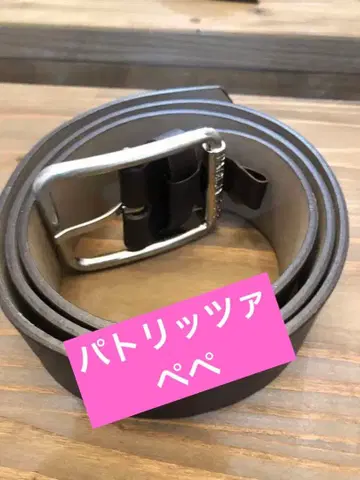 PATRIIZIA PEPE 천연 가죽 벨트 브라운 S