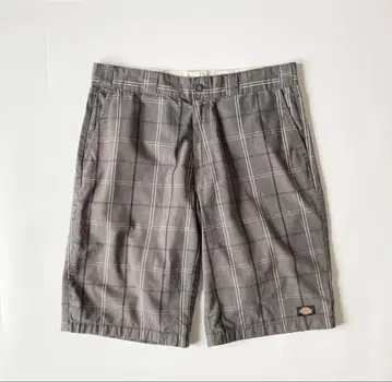 Dickies 그레이 체크 숏팬츠