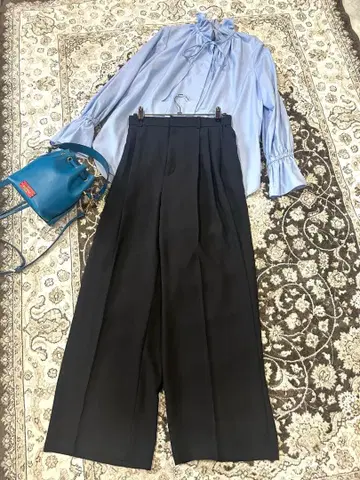 유나이티드 애로우즈 프릴 셔츠&팬츠 세트 새상품급