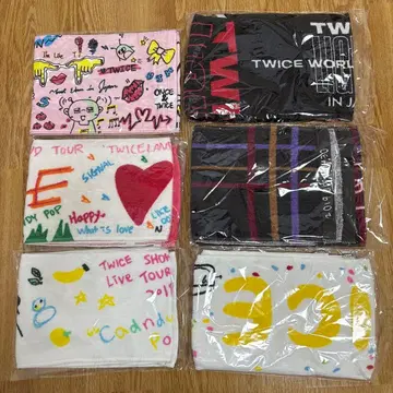 TWICE 라이브 타월 6장 세트