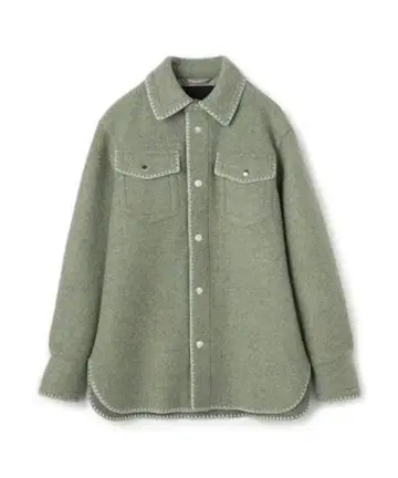 CABaN 울 플리스 오버 셔츠 라이트 블루