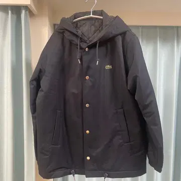 Lacoste 후드 부착 네이비 자켓