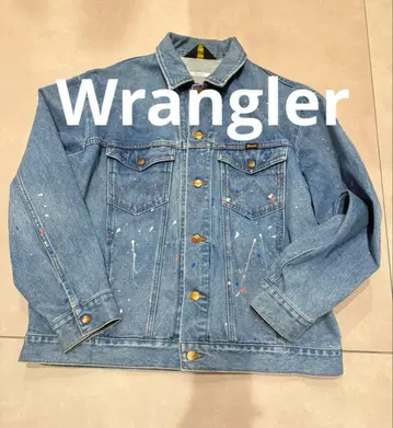 페인트 스플래쉬 데님 자켓