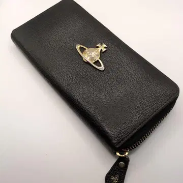 블랙 장지갑 골드 지퍼