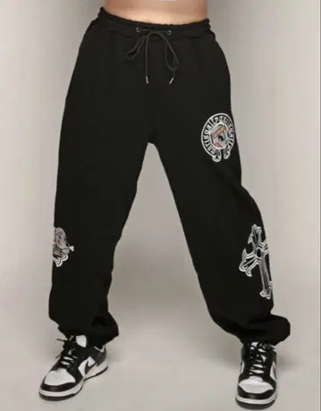 GALFY 갈피 스웨트 팬츠 갈리노하츠 블랙 블랙