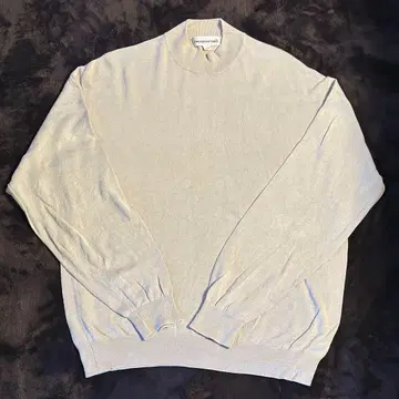 모크넥 코튼 실크 니트 얇은 소재 PRONT UOMO