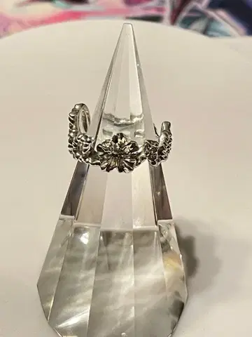 [ 레어 ] ALBA ROSA 로고 반지 silver925 11호