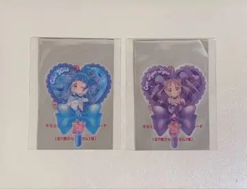 영화 너와 아이돌 프리큐어 특전 부채형 클리어 카드