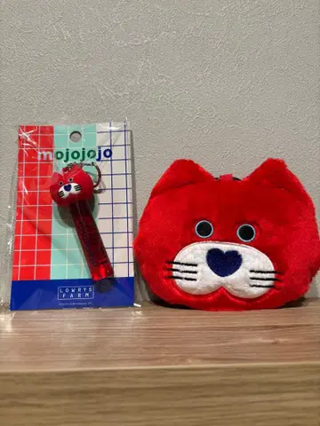 로리즈팜 mojojojo 고양이 키링과 파우치 2점 묶음 판매