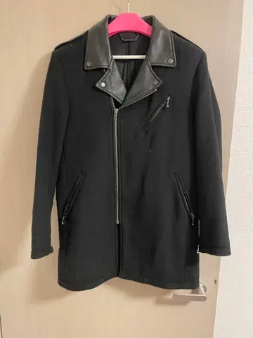 몽키타임 더블 라이더스 코트 블랙 L 사이즈