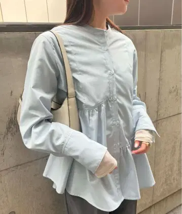 VIS 비대칭 플레어 셔츠 택 포함 새상품