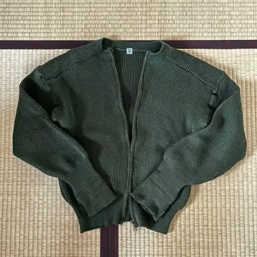 스웨덴군 집업 울 스웨터 니트 가디건